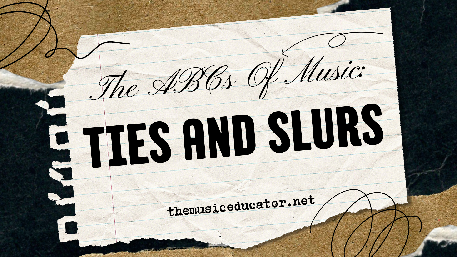 musical ties and slurs